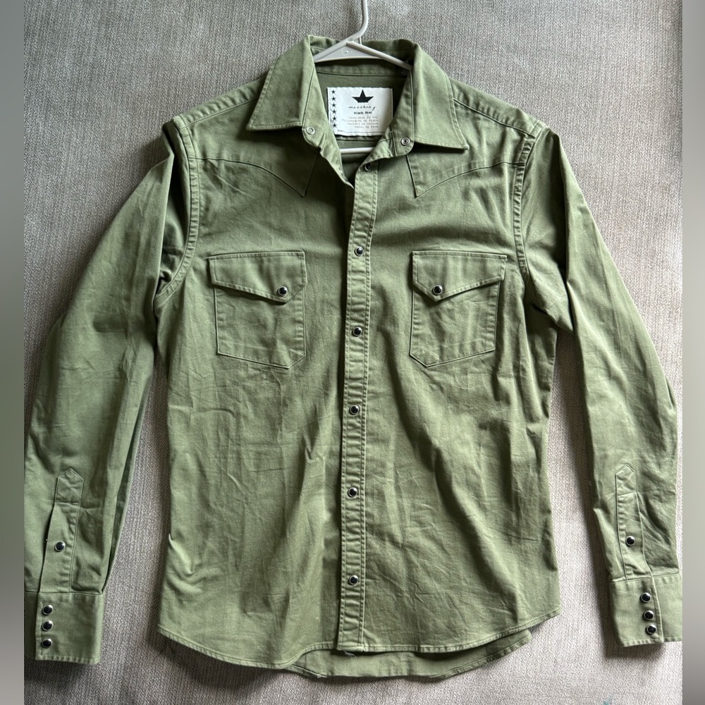 Army Green Caftan Button Up From Macchia J. - image 1